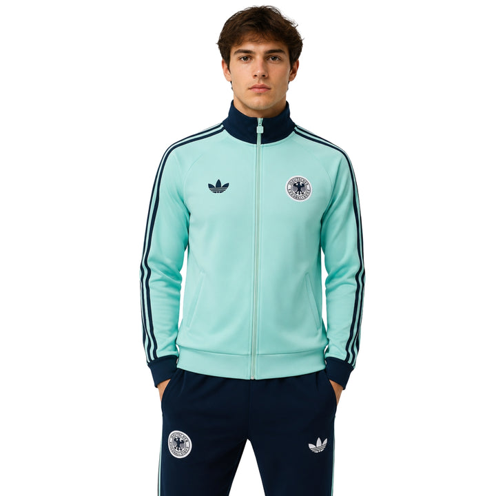 Allemagne 26/27 - Survêtement - Zip Complet - Bleu Clair et Bleu Marine