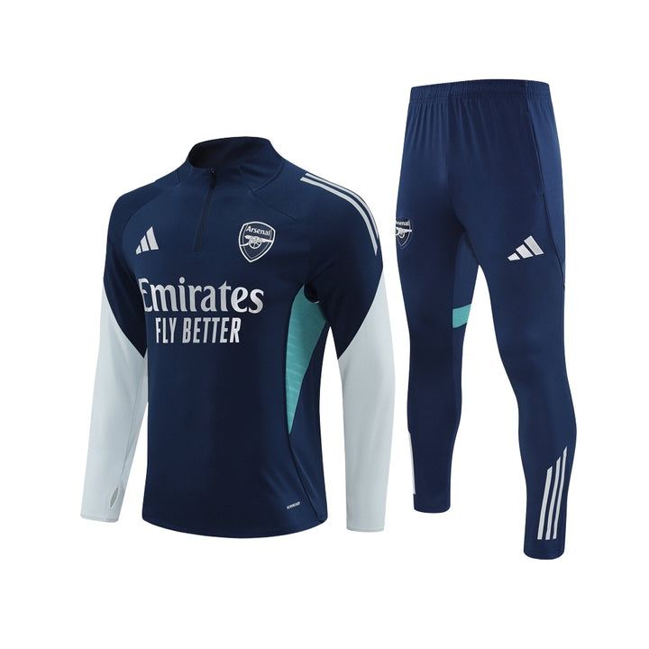 Arsenal 25/26 - Tracksuit - 1/2 Zip - Navy Blue and White