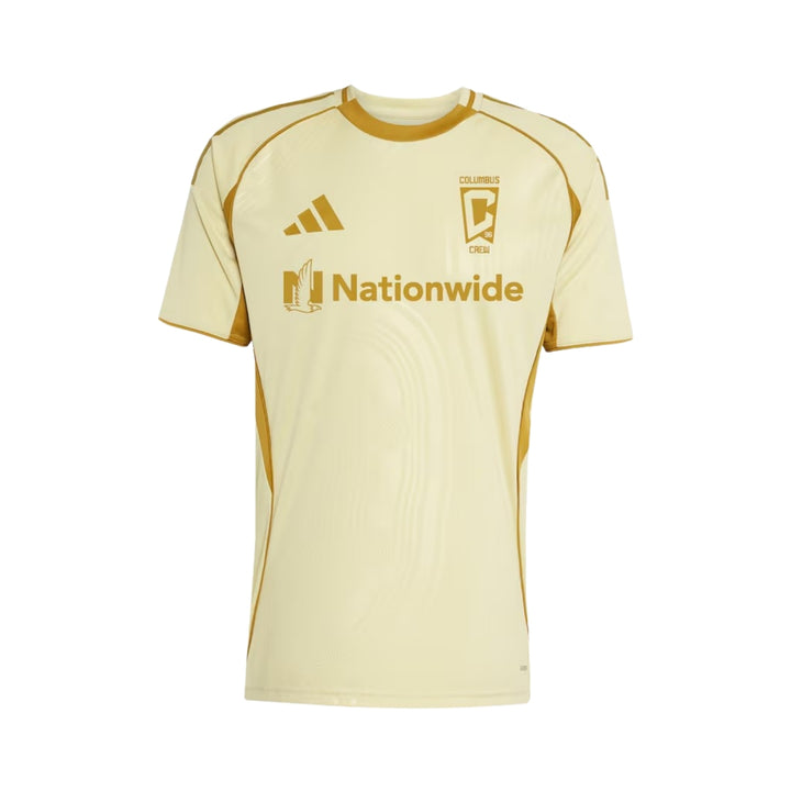 Columbus Crew Avant-Match 25/26 - Beige et Doré