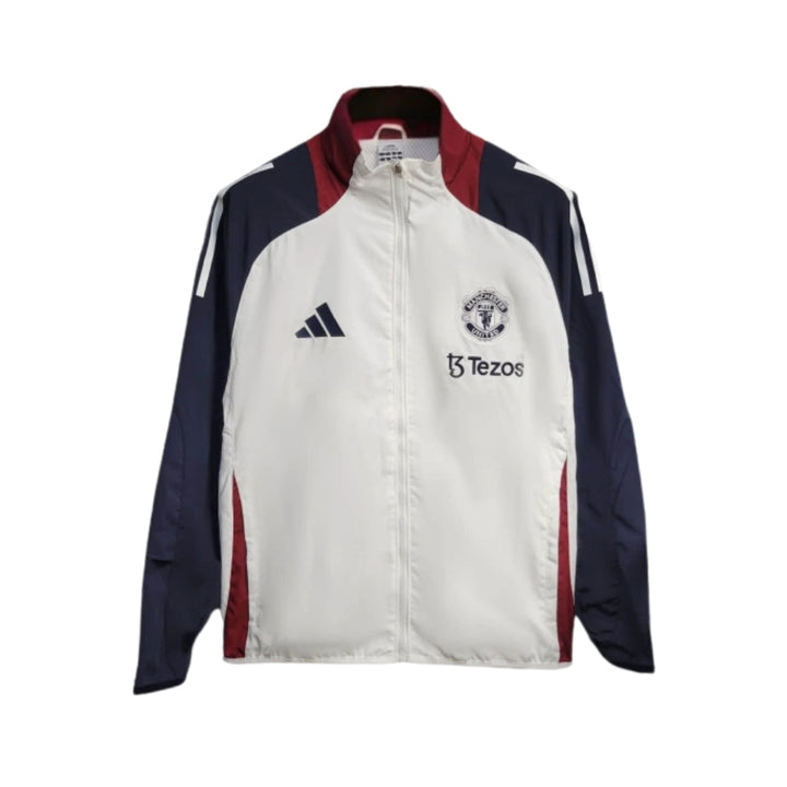 Coupe-Vent - Manchester United 25/26 - Blanc et Bleu Marine
