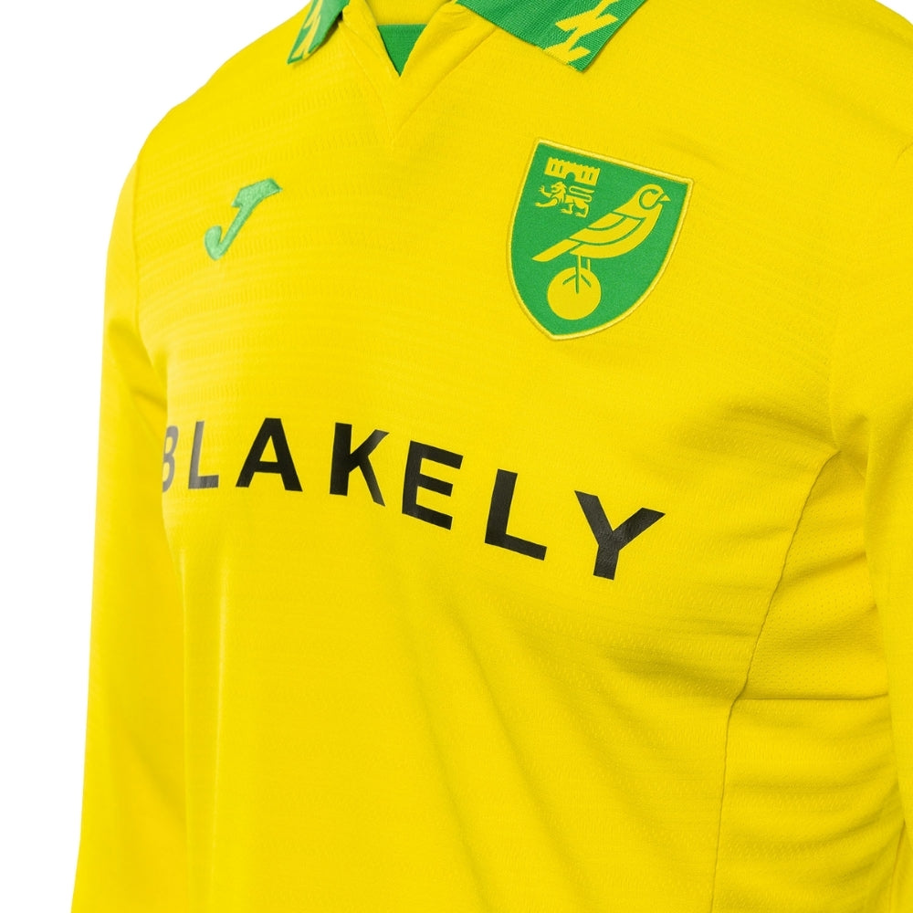 Norwich City Domicile 25/26 - Manches Longues - Détail