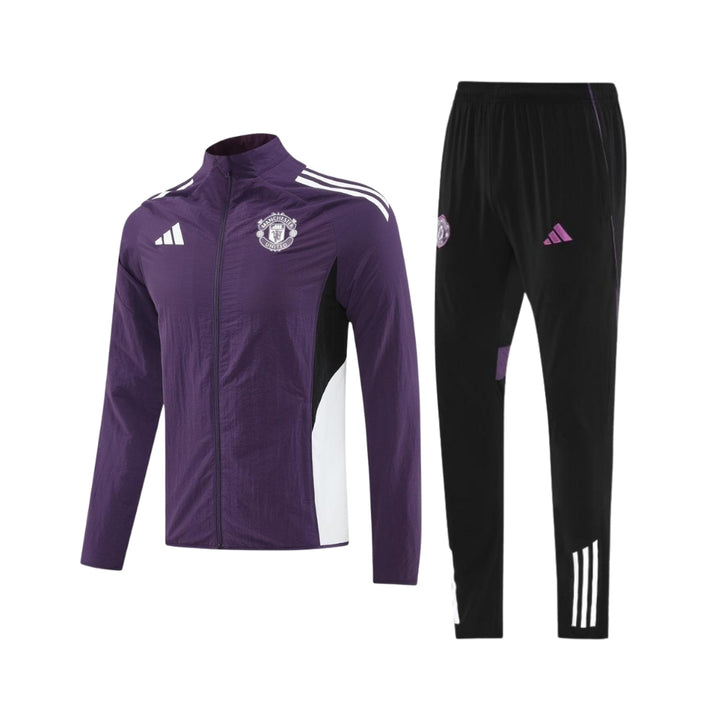 Manchester United 25/26 - Survêtement - Zip Complet - Violet et Noir