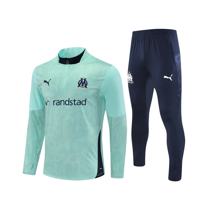 Olympique de Marseille 25/26 - Tracksuit 1/2 Zip - Mint Green
