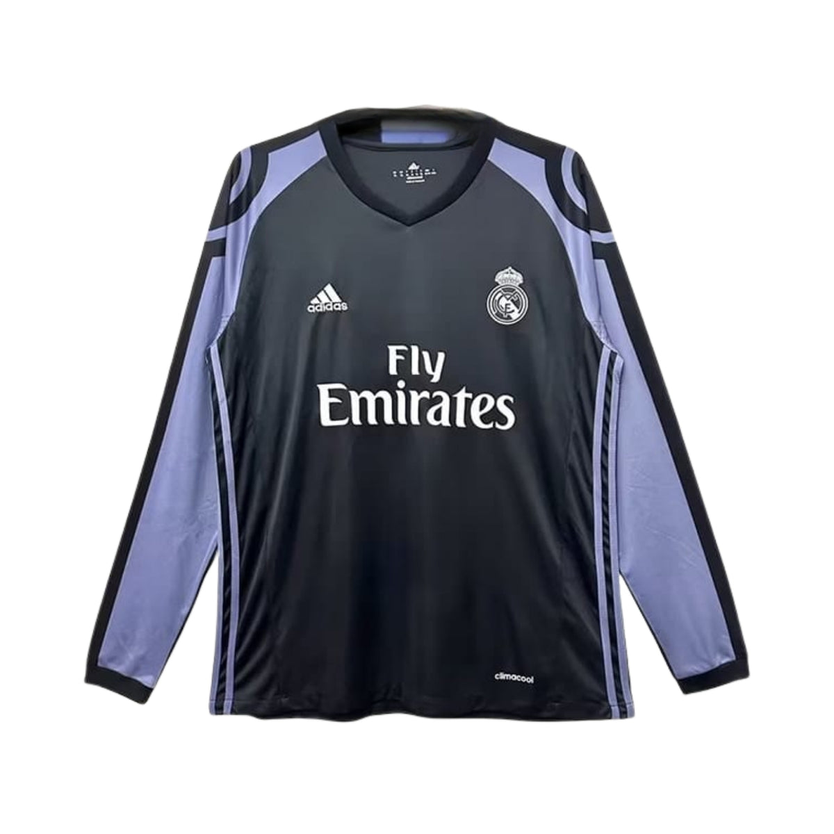 Real Madrid Troisième 16/17 - Manches Longues - Vue de face