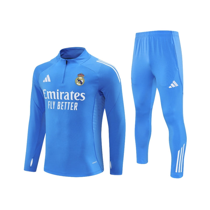 Real Madrid 25/26 - Tracksuit - 1/2 Zip - Blue