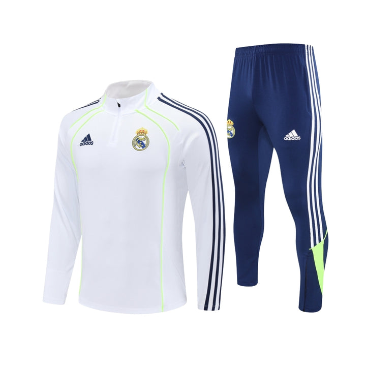 Real Madrid 25/26 - Tracksuit - 1/2 Zip - White and Navy Blue