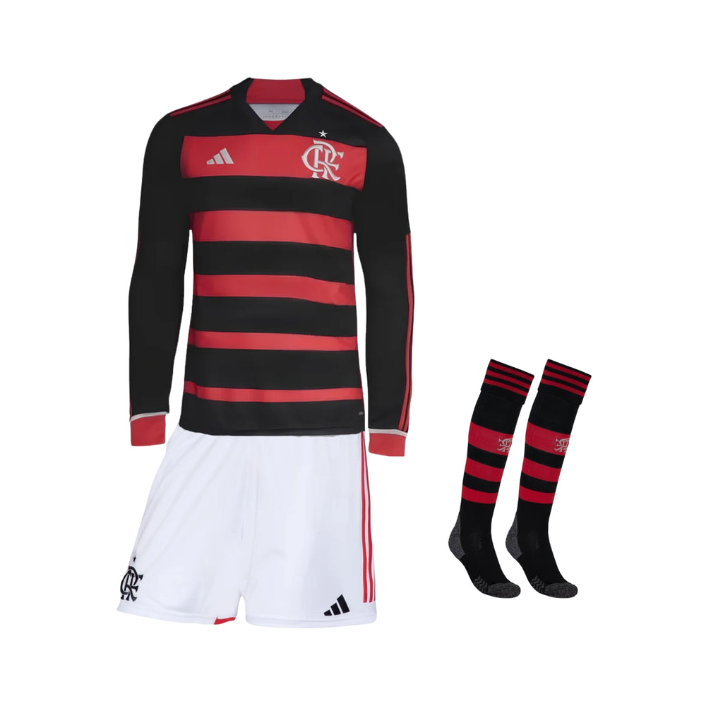 Kit - Flamengo Home 24/25 - Long Sleeves