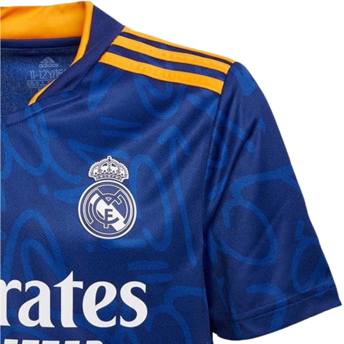 Real Madrid Extérieur 21/22 - Vue rapprochée