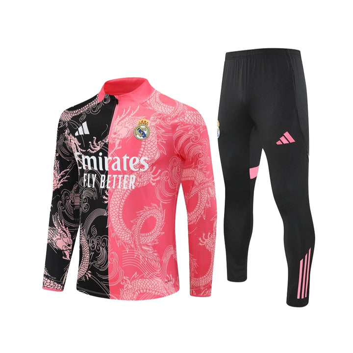 Real Madrid 25/26 - Tracksuit - 1/2 Zip - Pink and Black