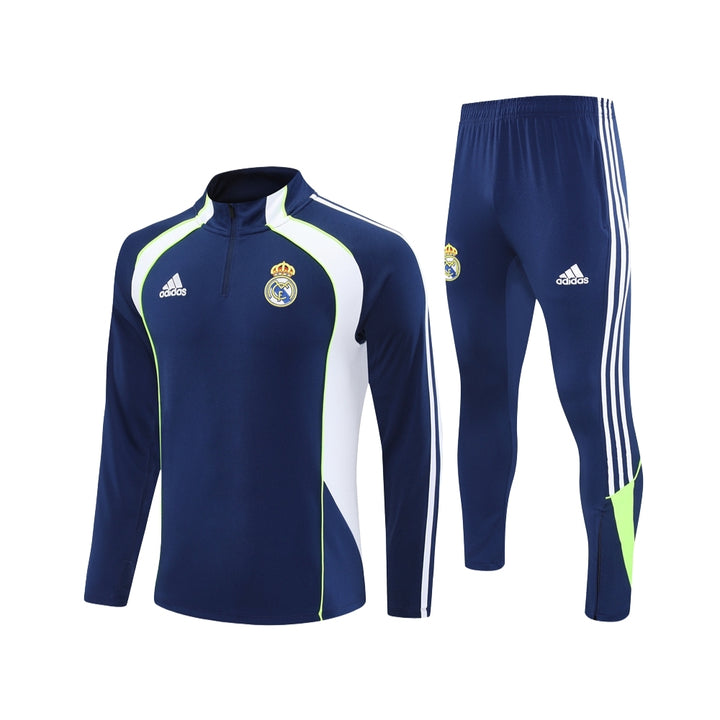 Real Madrid 25/26 - Tracksuit - 1/2 Zip - Navy Blue and White