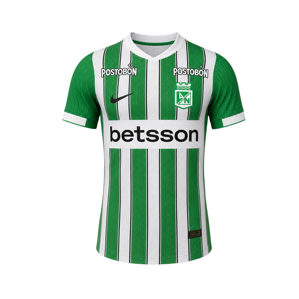 Atlético Nacional Domicile 25/26 - Version Joueur - Vert et Blanc Betsson