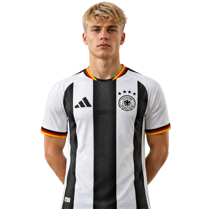 Allemagne Édition Spéciale 26/27 - Coupe du Monde 2026 - Version Joueur - Noir et Blanc