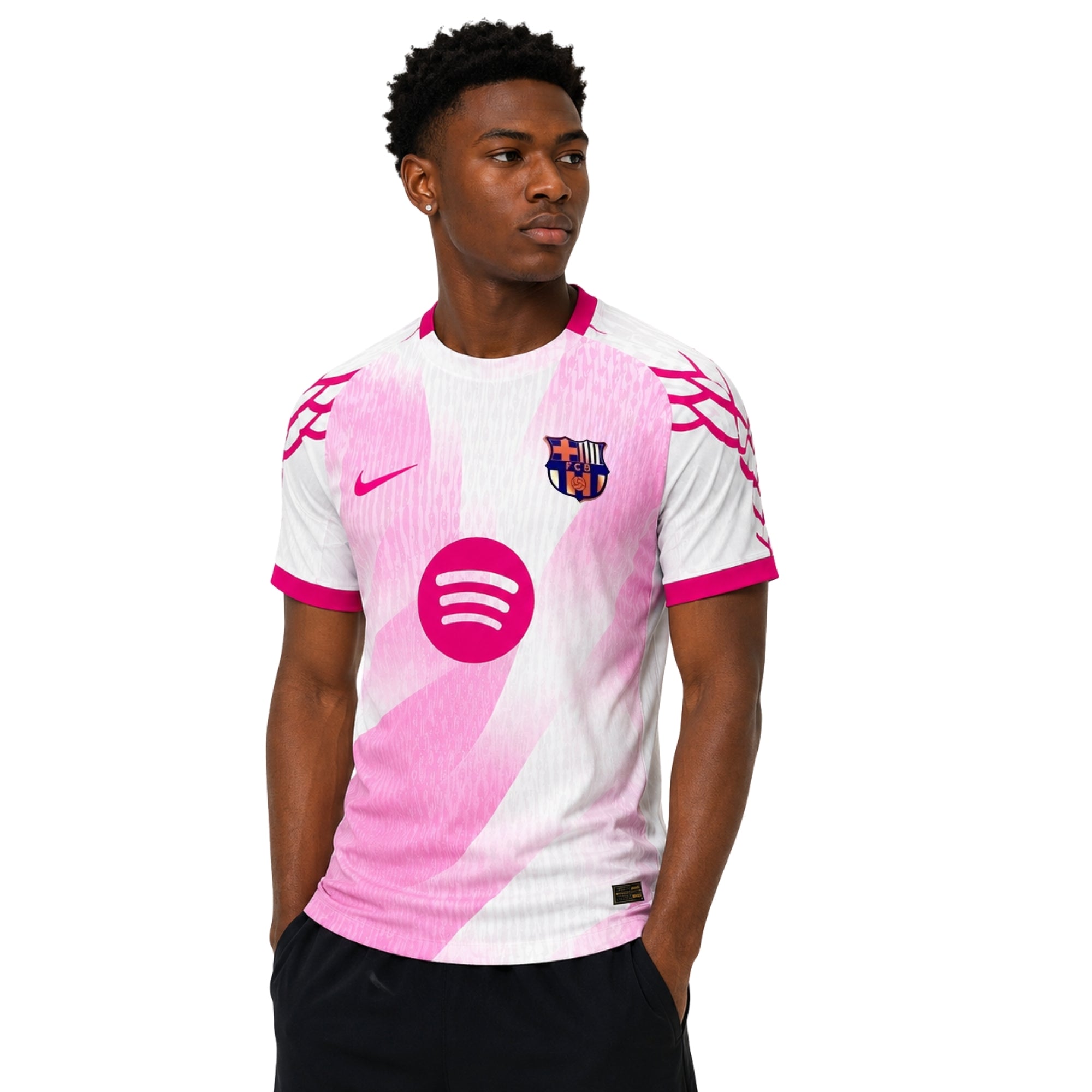 Barcelone Édition Spéciale 25/26 - Version Joueur - Blanc et Rose