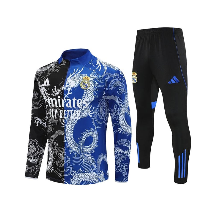 Real Madrid 25/26 - Tracksuit - 1/2 Zip - Blue and Black