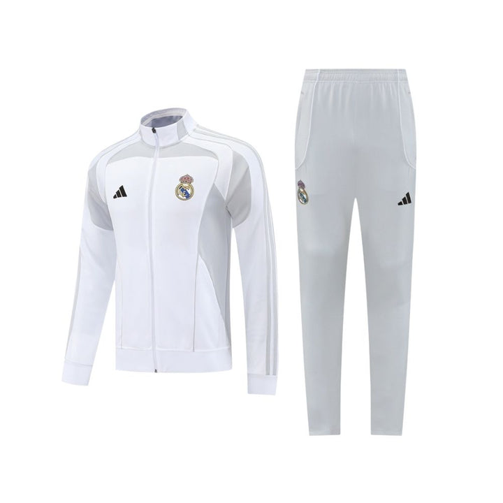 Real Madrid 25/26 - Tracksuit - Full Zip - White