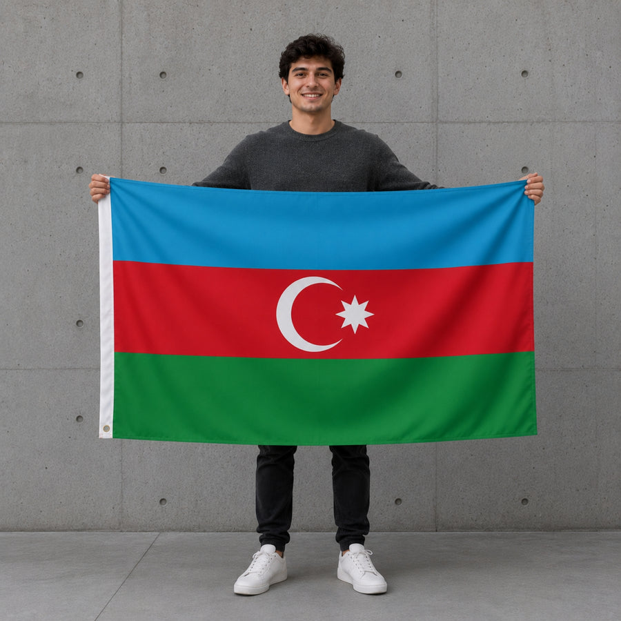 Bandera - Azerbaiyán