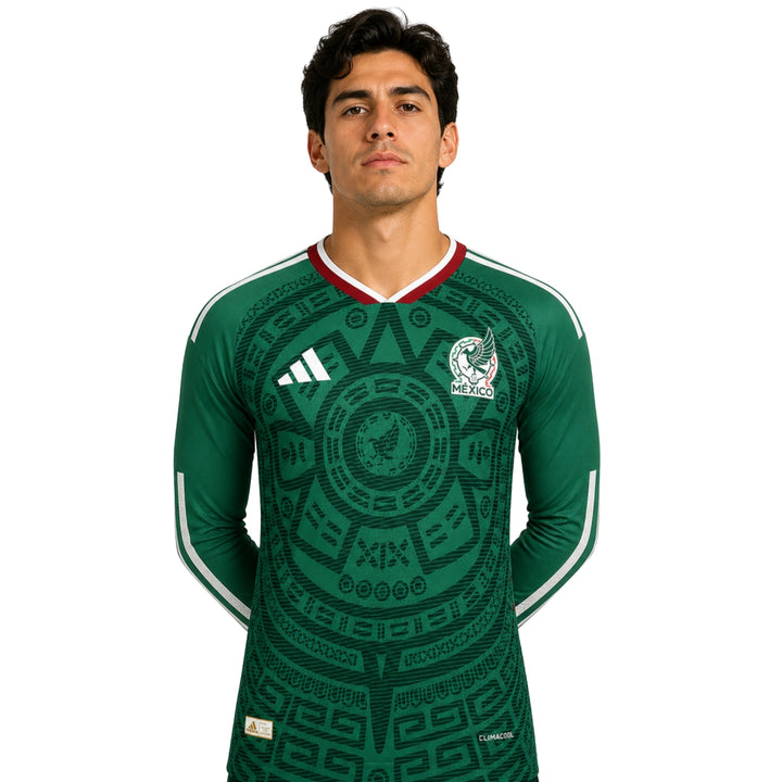 Mexique Domicile 26/27 - Coupe du Monde 2026 - Manches Longues - Version Joueur