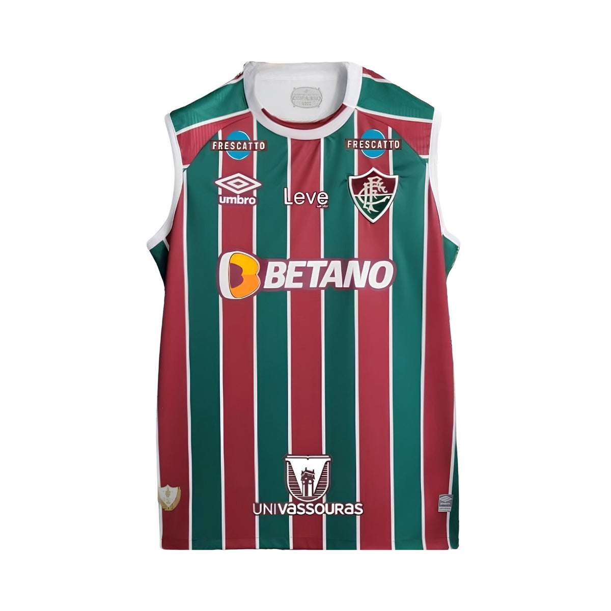 Fluminense Entraînement 23/24 - Manches Cava - Tous les Sponsors - Vue de face