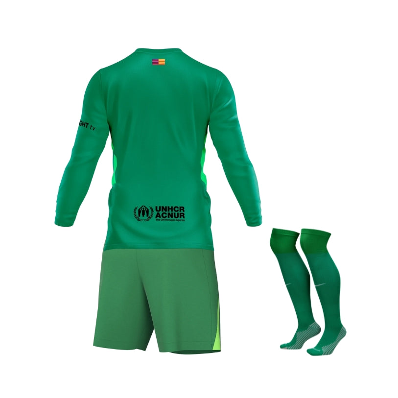Kit Infantil Barcelona Portero 25/26 - Manga Larga
