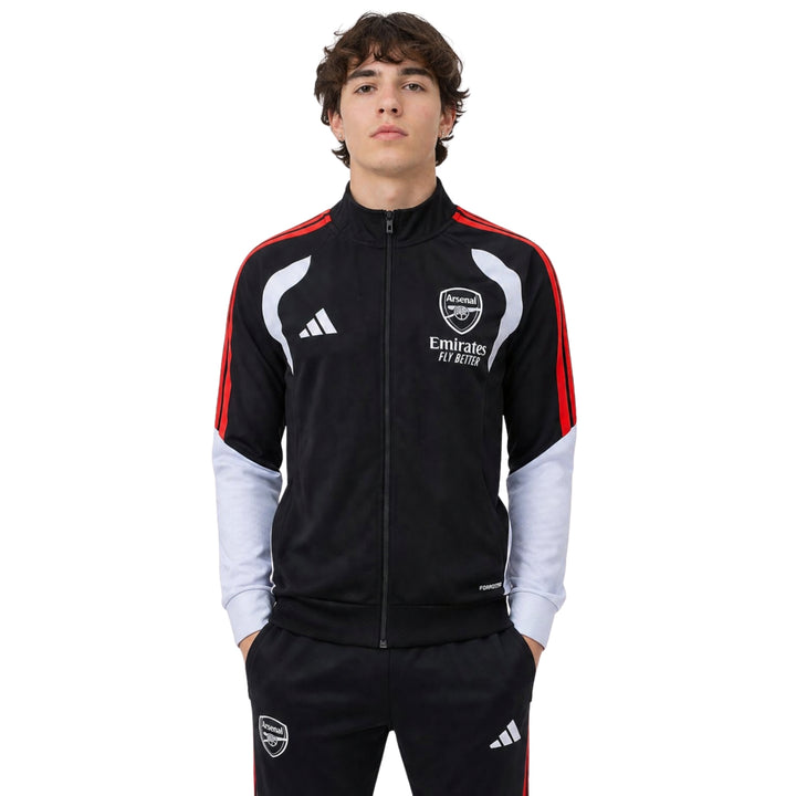 Arsenal 26/27 - Survêtement - Zip Complet - Noir et Blanc