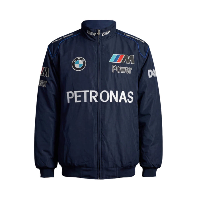 Retro BMW F1 Jacket - Navy Blue