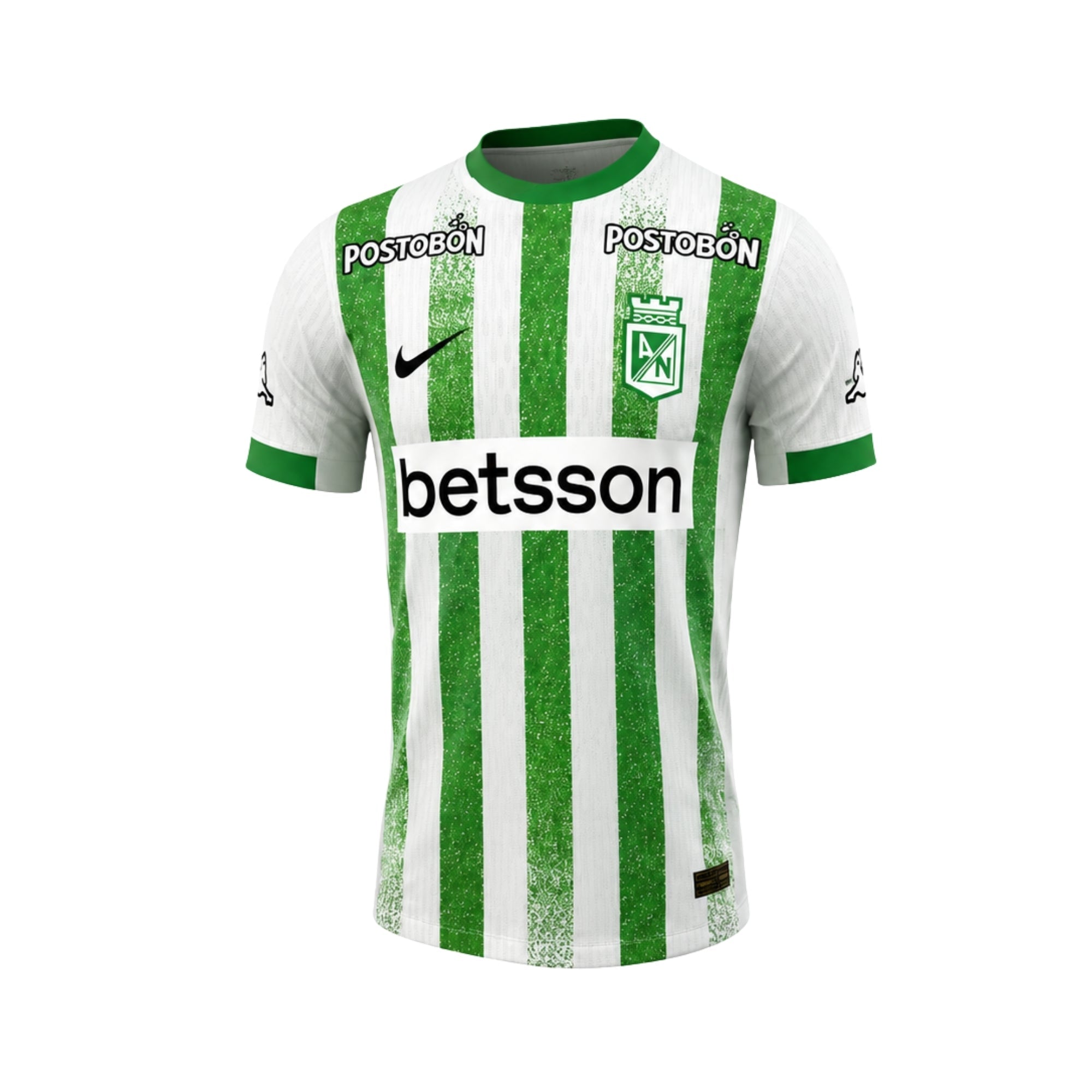 Atlético Nacional Domicile 25/26 - Version Joueur - Vert et Blanc