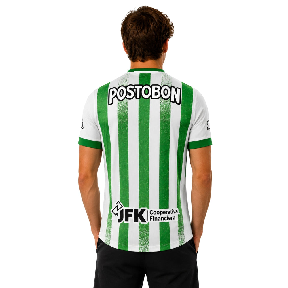 Atlético Nacional Domicile 25/26 - Version Joueur - Vert et Blanc