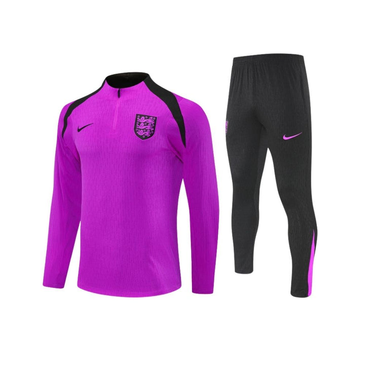 England 25/26 - Tracksuit - 1/2 Zip - Player Version - Purple and Black