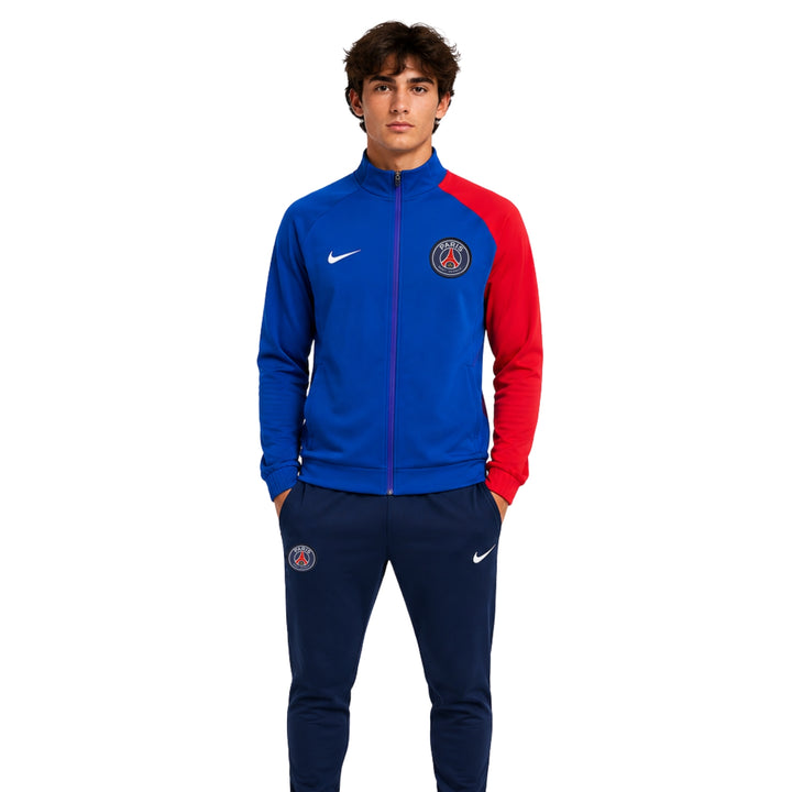 PSG 26/27 - Survêtement - Zip Complet - Bleu et Rouge