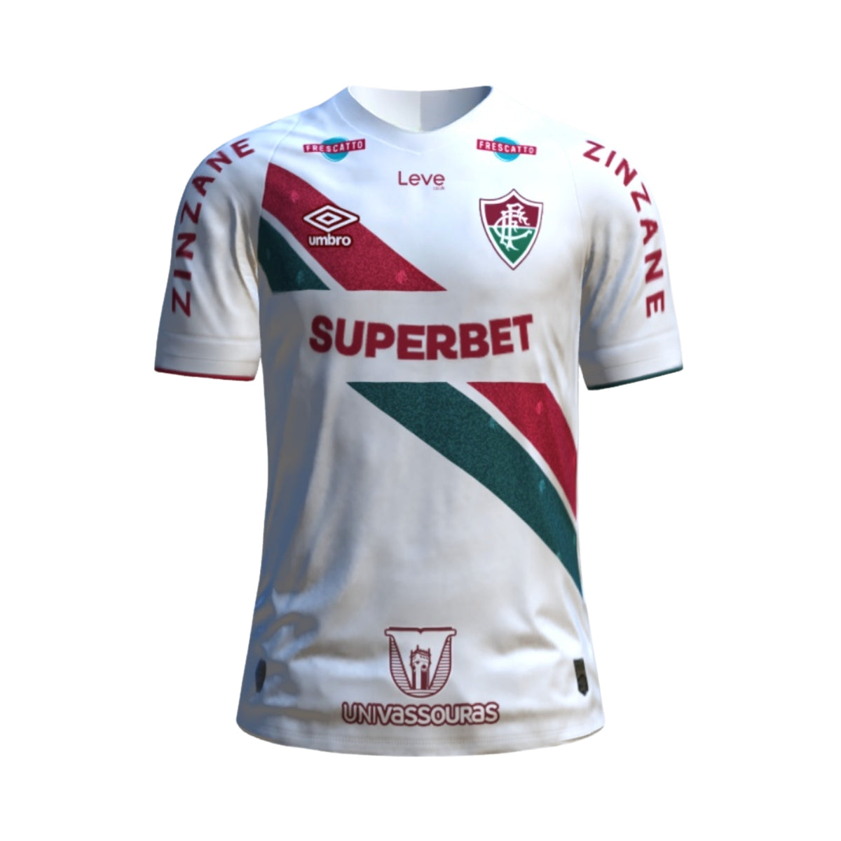 Fluminense Extérieur 24/25 - Tous les Sponsors - Vue de face