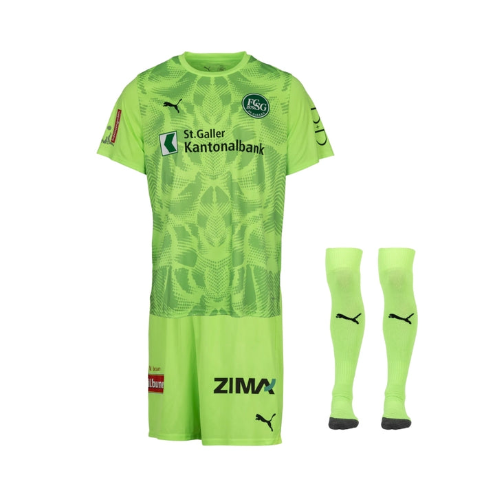 Kit - FC St. Gallen Gardiens de But 25/26 - Vert Fluo