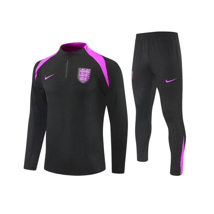 England 25/26 - Tracksuit - 1/2 Zip - Player Version - Black and Purple