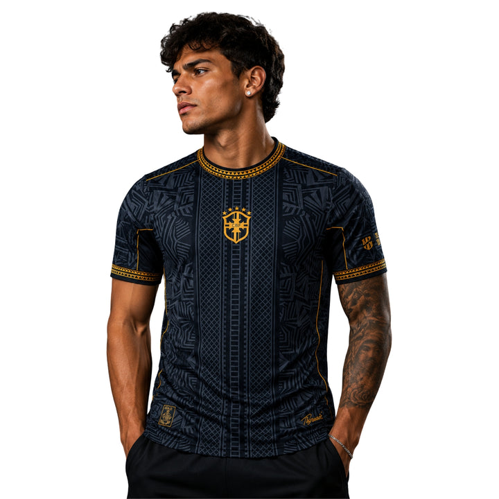 Brésil Édition Spéciale 26/27 - Coupe du Monde 2026 - Version Joueur - Noir et Doré