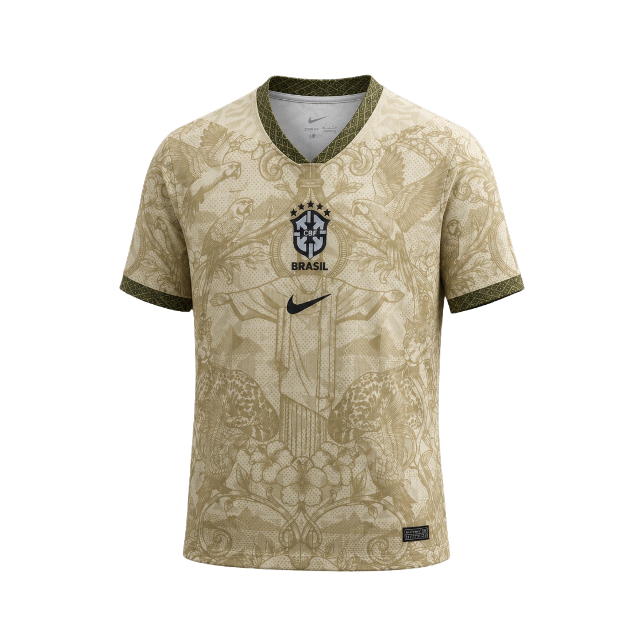 Brésil Édition Spéciale 26/27 - Coupe du Monde 2026 - Beige et Vert