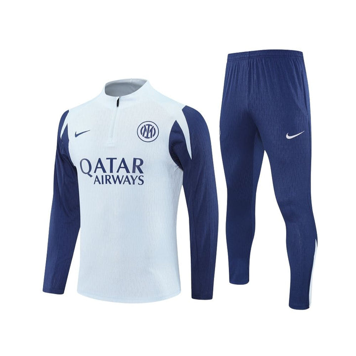 Inter Milan 25/26 - Survêtement - 1/2 Zip - Version Joueur - Blanc