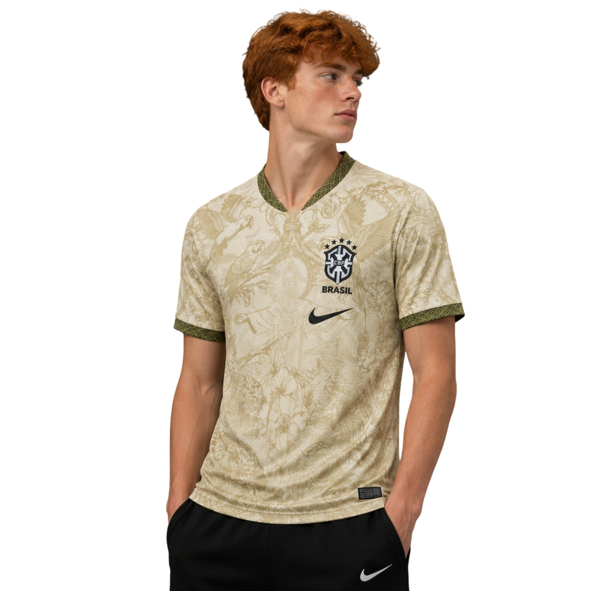 Brésil Édition Spéciale 26/27 - Coupe du Monde 2026 - Beige et Vert