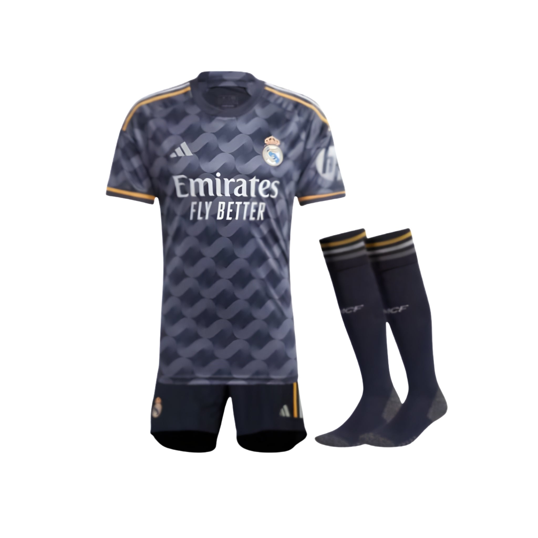 Kit - Real Madrid Extérieur 23/24 - Symbole HP inclus - Vue de face