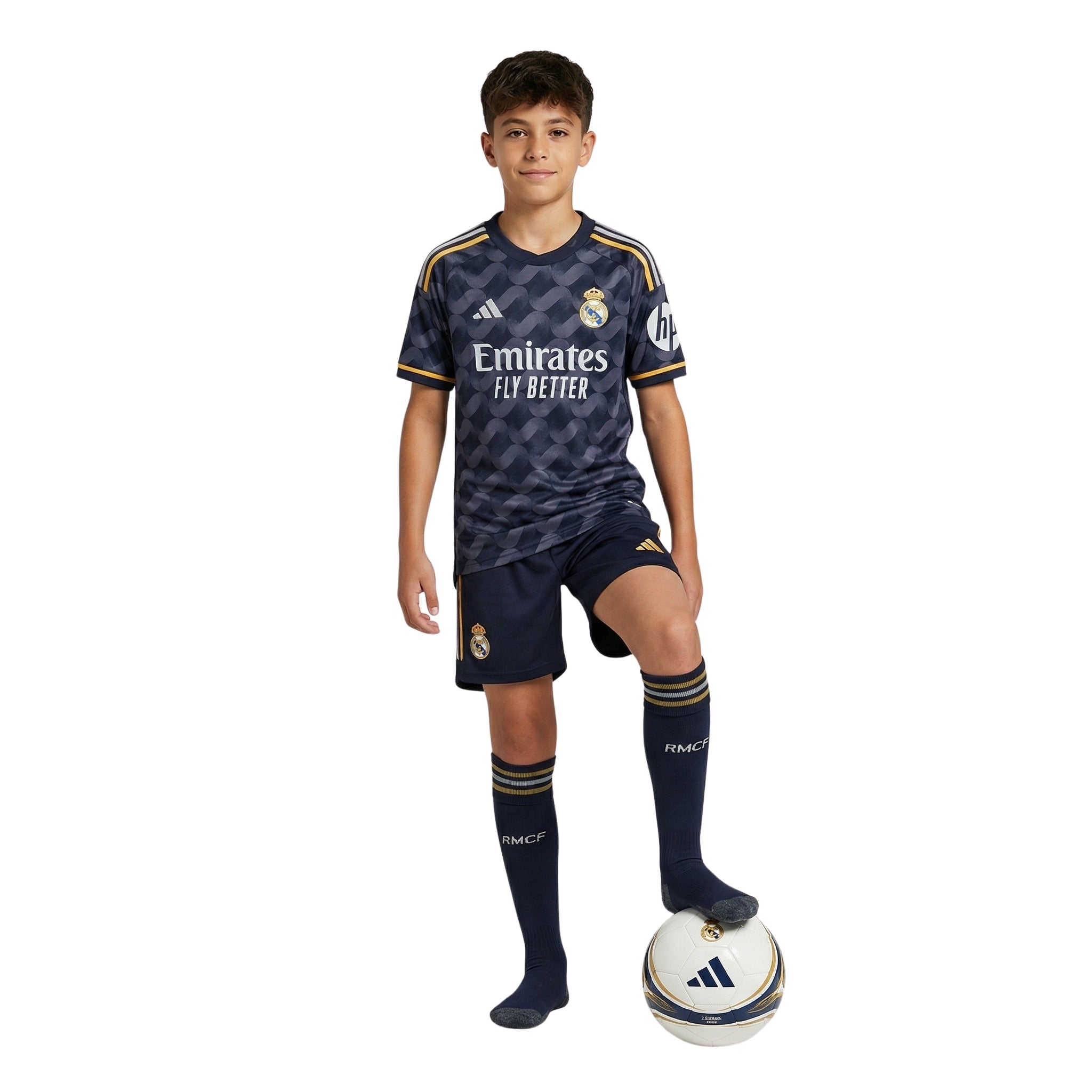 Kit - Real Madrid Extérieur 23/24 - Symbole HP inclus - Vue de dos