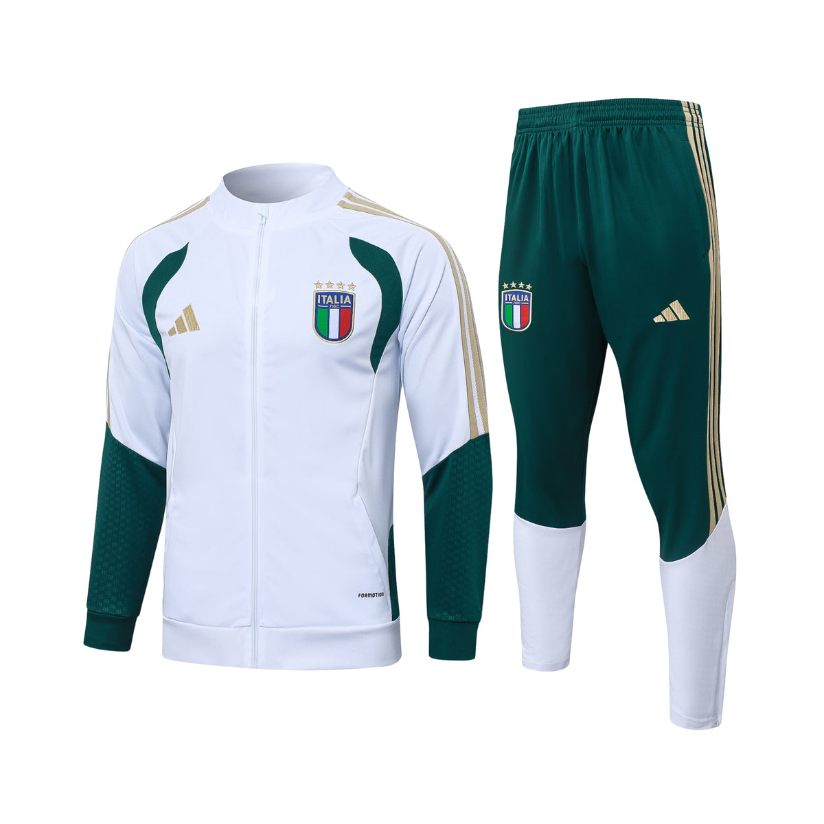 Italie 26/27 - Survêtement - Zip Complet - Blanc