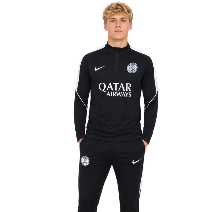 PSG 26/27 - Survêtement - 1/2 Zip - Noir