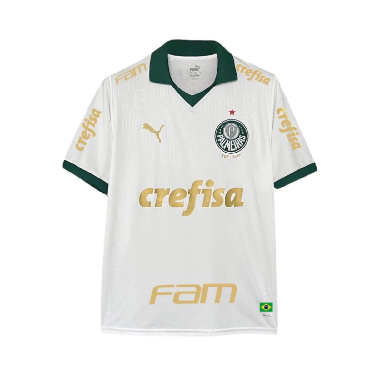 Palmeiras Extérieur 24/25 - Tous les Sponsors - Vue de face