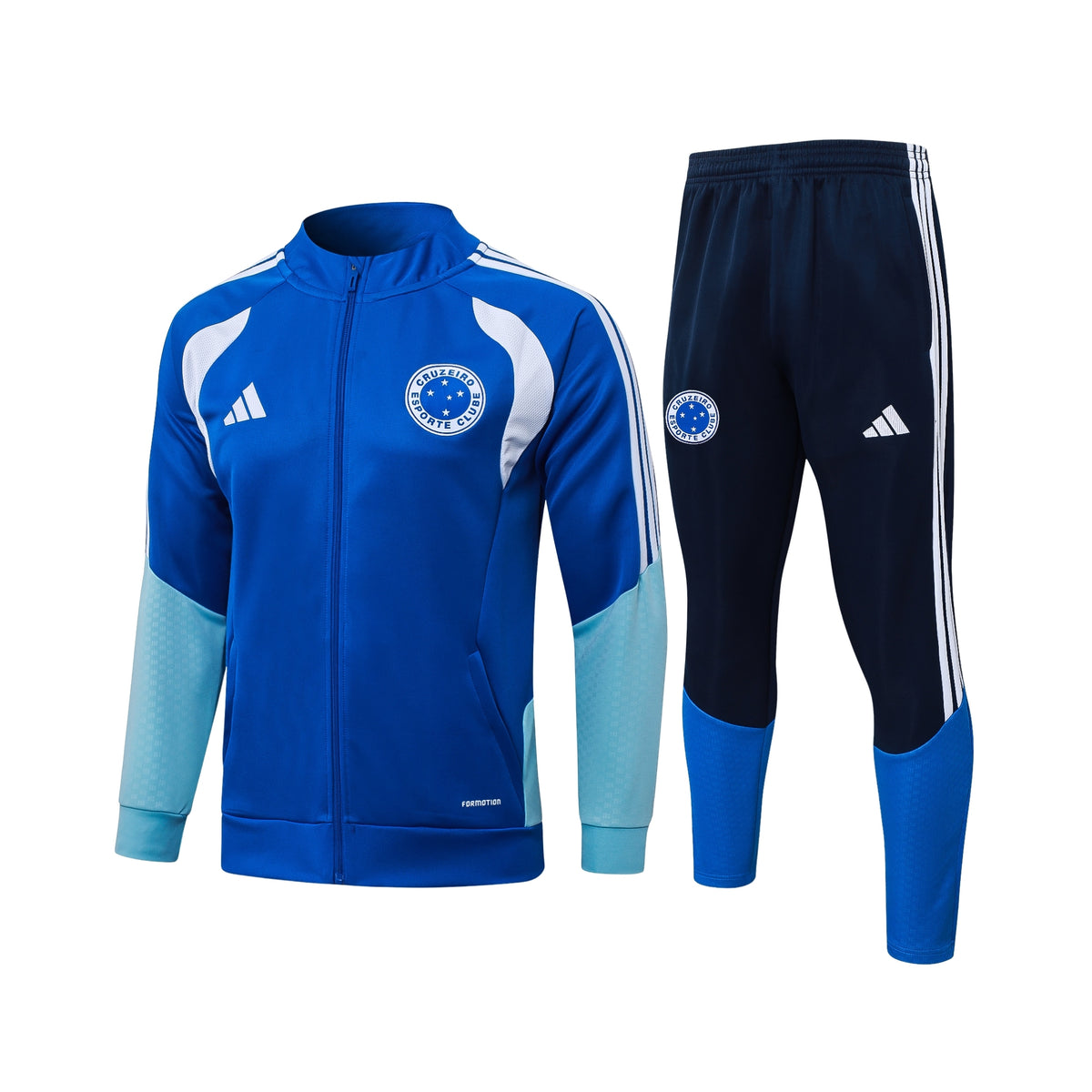 Cruzeiro 26/27 - Survêtement - Zip Complet - Bleu et Bleu Marine