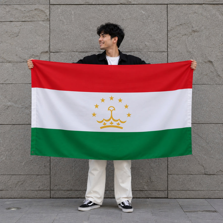 Bandera - Tayikistán