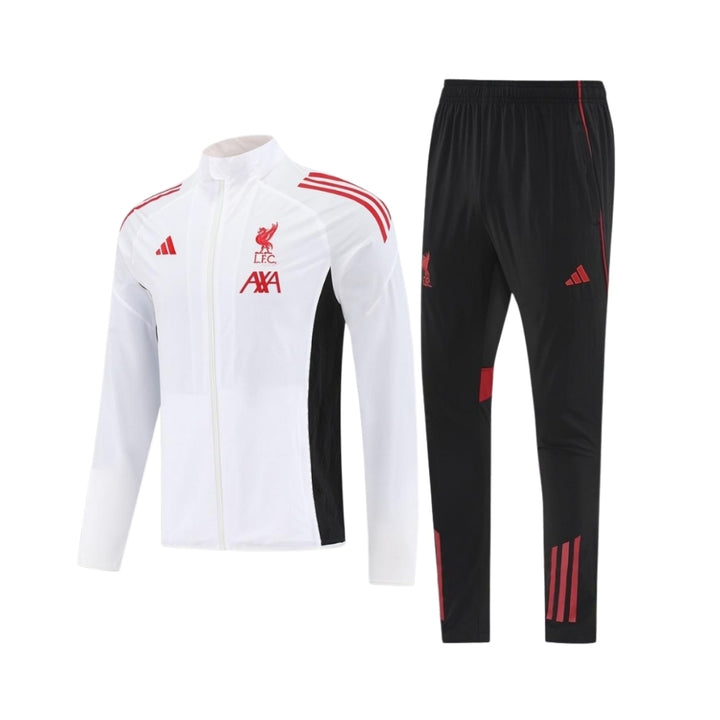 Liverpool 25/26 - Tracksuit - Full Zip - White and Black
