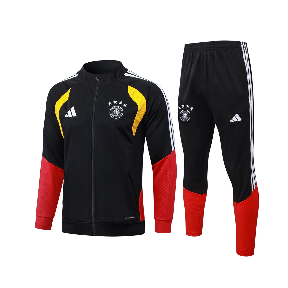Allemagne 26/27 - Survêtement - Zip Complet - Noir, Jaune et Rouge