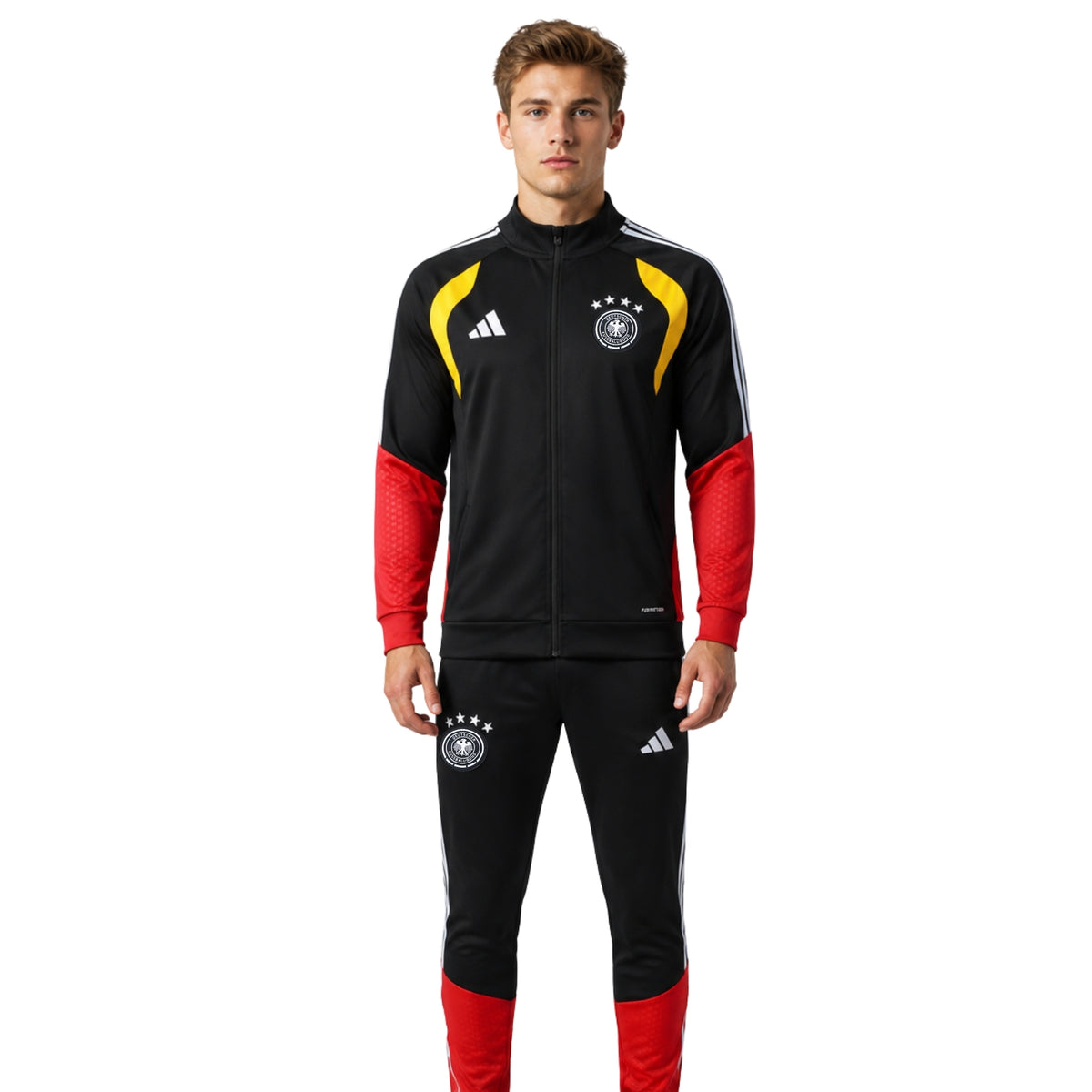 Allemagne 26/27 - Survêtement - Zip Complet - Noir, Jaune et Rouge