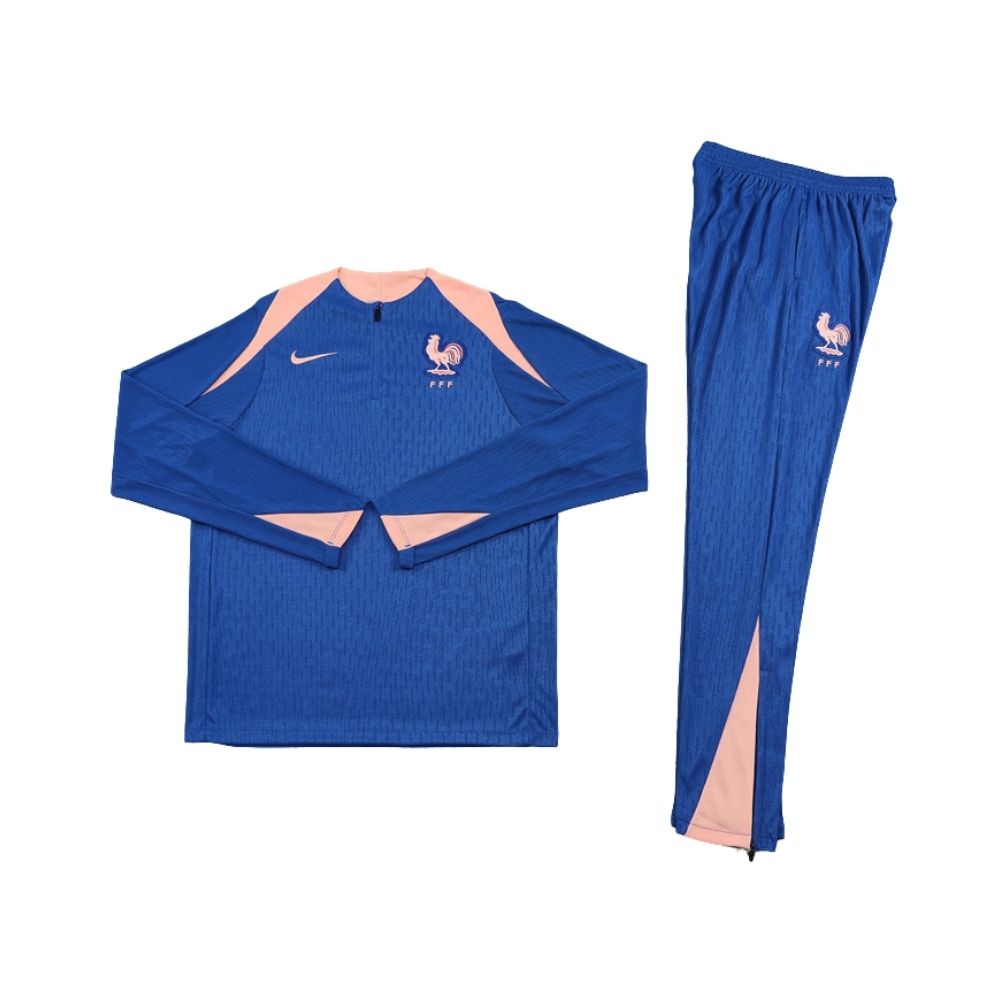 France 25/26 - Survêtement - 1/2 Zip - Version Joueur - Bleu et Orange
