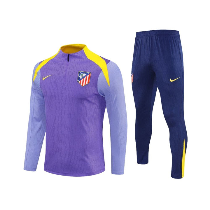 Atlético de Madrid 25/26 - Tracksuit - 1/2 Zip - Player Version - Purple and Navy Blue
