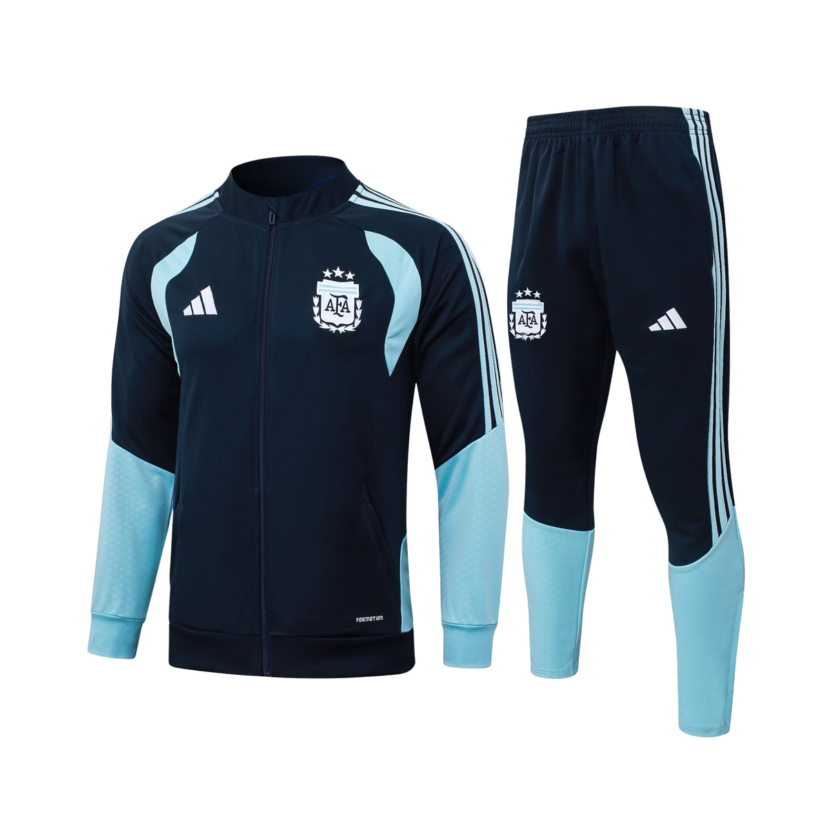 Argentine 26/27 - Survêtement - Zip Complet - Bleu Marine et Bleu Clair
