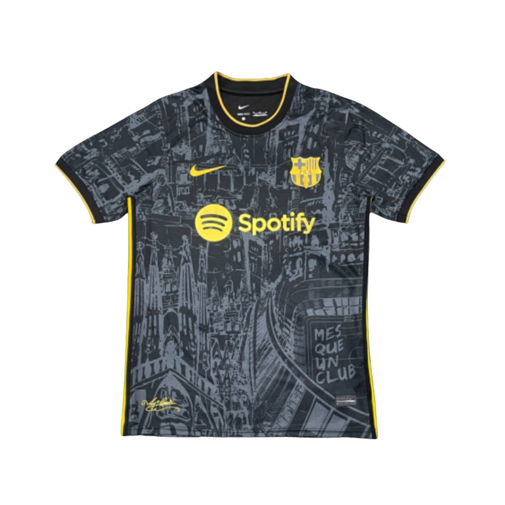 Barcelone Édition Spéciale 23/24 - Gris Anthracite et Jaune